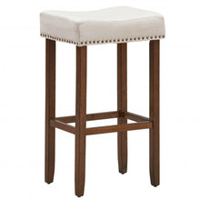 Load image into Gallery viewer, Set of 2 Nailhead Saddle Bar Stools 29&quot; Height
