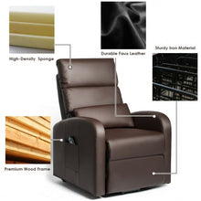 Load image into Gallery viewer, Electric Power Lift  Leather Recliner Chair-Coffee

