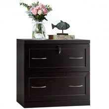 Load image into Gallery viewer, 2-Drawer Free Standing Lateral File Cabinet-Black
