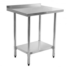 Load image into Gallery viewer, 24&quot; x 30&quot; Stainless Steel Food Prep Table with Backsplash
