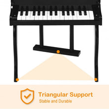 Load image into Gallery viewer, Classic 30 Key Baby Grand Wooden Piano with Bench-Black
