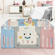 Load image into Gallery viewer, 14-Panel Foldable Baby Playpen Kids Activity Centre-Multicolor
