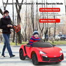 Load image into Gallery viewer, 12V 2.4G RC Electric Vehicle with Lights-Red
