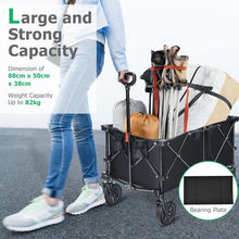 Load image into Gallery viewer, Outdoor Utility Garden Trolley Buggy -Black
