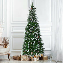 Load image into Gallery viewer, 5&#39; / 6&#39; / 7.5&#39; Artificial Pencil Christmas Tree with Pine Cones-5&#39;
