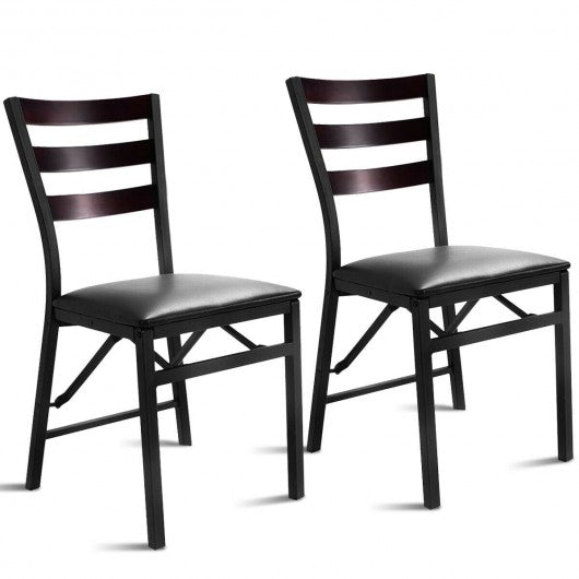 Set of 2 Portable Folding Dining Chairs