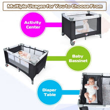 Load image into Gallery viewer, Portable Baby Playard Playpen Nursery Center with Mattress
