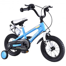 Load image into Gallery viewer, 16&quot; Children Boys &amp; GirlsFreestyle Bicycle w/ Training Wheels-Blue
