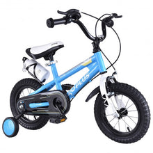 Load image into Gallery viewer, 16&quot; Children Boys &amp; GirlsFreestyle Bicycle w/ Training Wheels-Blue
