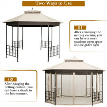 Load image into Gallery viewer, 10’x 12’ Octagonal Patio Gazebo-Beige
