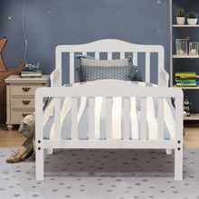 Load image into Gallery viewer, Classic Kids Wood Bed with Guardrails-White

