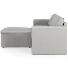 Load image into Gallery viewer, Convertible L-Shaped Sectional Sofa Couch with Reversible Chaise-Light Gray
