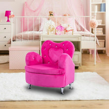 Load image into Gallery viewer, Soft Velvet Armrest Couch Toddler Sofa
