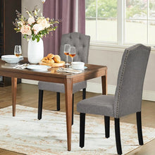 Load image into Gallery viewer, Set of 2 Tufted Upholstered Dining Chair-Gray
