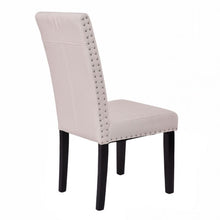 Load image into Gallery viewer, Set of 2 Fabric Upholstered Armless Dining Chairs-Beige
