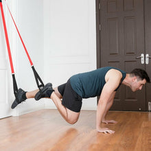 Load image into Gallery viewer, Bodyweight Fitness Resistance Straps Trainer with Adjustable Length
