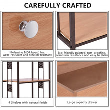 Load image into Gallery viewer, 3-tier Iron Frame Rolling Kitchen Storage Cart w/ Electric Outlet
