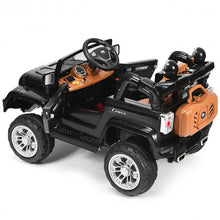 Load image into Gallery viewer, 12 V Kids Ride on Truck with MP3 + LED Lights-Black
