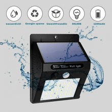 Load image into Gallery viewer, 4 Pcs 30 LED Solar Lights Motion Sensor Solar Powered Wall Lights  Garden Path
