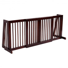 Load image into Gallery viewer, Folding Adjustable Free Standing 3 Panel Wood Fence
