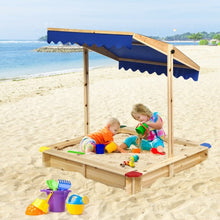 Load image into Gallery viewer, Kids Outdoor Playset Wooden Sandbox
