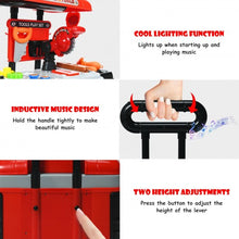 Load image into Gallery viewer, 2 in 1 Travel Suitcase Toy Tool Set with Height Adjustment
