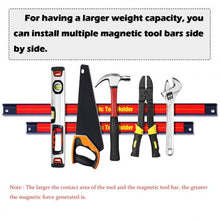 Load image into Gallery viewer, 3 PCS 8&quot; 12&quot; 18&quot; Magnetic Tool Holder Bar Organizer Storage Rack Knife Wrench
