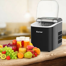 Load image into Gallery viewer, 26 lbs Countertop LCD Display Ice Maker with Ice Scoop-Black
