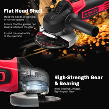 Load image into Gallery viewer, 20V Cordless Angle Grinder w/ 4.0Ah Lithium-Ion Battery &amp; Charger
