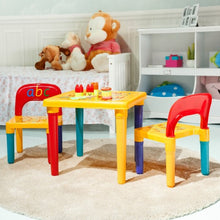 Load image into Gallery viewer, Letter Kids Table &amp; Chairs Play Set Toddler Child Toy
