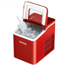 Load image into Gallery viewer, Portable Countertop Ice Maker Machine with Scoop-Red

