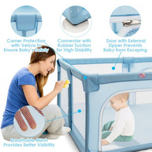 Load image into Gallery viewer, Baby Playpen Extra Large Kids Activity Center Safety Play-Blue
