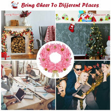 Load image into Gallery viewer, 24&quot; Artificial PVC Christmas Wreath with Ornament Balls

