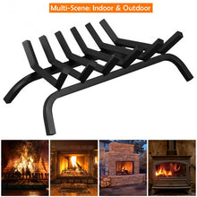 Load image into Gallery viewer, 24&quot; Iron Fireplace Log Grate Firewood Burning Rack
