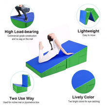 Load image into Gallery viewer, 48&quot; x 24&quot; x 14&quot; Folding Incline Gymnastics Mat

