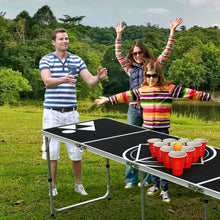 Load image into Gallery viewer, 8 Foot Portable Party Drinking Game Table
