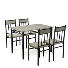 Load image into Gallery viewer, 5 Piece Faux Marble Dining Set Table
