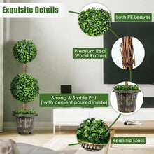 Load image into Gallery viewer, 36 Inch Artificial Double Ball Tree Indoor and Outdoor UV Protection
