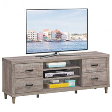Load image into Gallery viewer, 65&quot; TV Stand with Storage Shelves &amp; 4 Drawers
