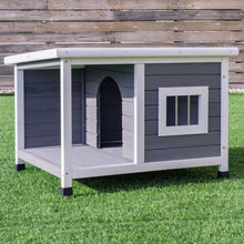 Load image into Gallery viewer, Wooden Pet Dog House with Shelter
