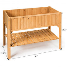 Load image into Gallery viewer, Wooden Elevated Planter Box Shelf Suitable for Garden Use
