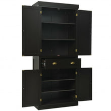 Load image into Gallery viewer, Cupboard Freestanding Kitchen Cabinet w/ Adjustable Shelves-Espresso
