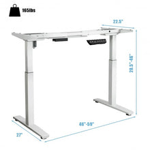 Load image into Gallery viewer, Adjustable Electric Stand Up Desk Frame-White
