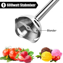 Load image into Gallery viewer, 2 Speed 600 W 4 in 1 Electric Immersion Hand Blender-Black
