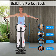 Load image into Gallery viewer, Twist Stair Stepper Machine with Handlebar and Monitor
