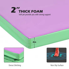Load image into Gallery viewer, Gymnastics PU Mat  Thick Folding Panel Gym Fitness Exercise-Multicolor
