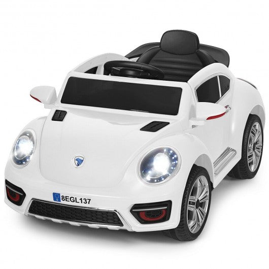 Kids Electric Ride On Car Battery Powered -White