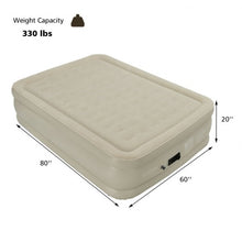 Load image into Gallery viewer, 20 Inches Height Portable Built-In Pump Air Bed Inflatable Mattress Camping Bag
