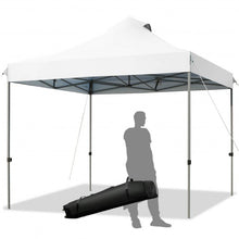 Load image into Gallery viewer, 10&#39; x 10&#39; Portable Pop Up Canopy Event Party Tent Adjustable w/ Roller Bag-White
