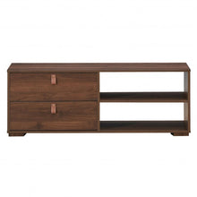 Load image into Gallery viewer, Entertainment Media TV Stand with Drawers-Walnut
